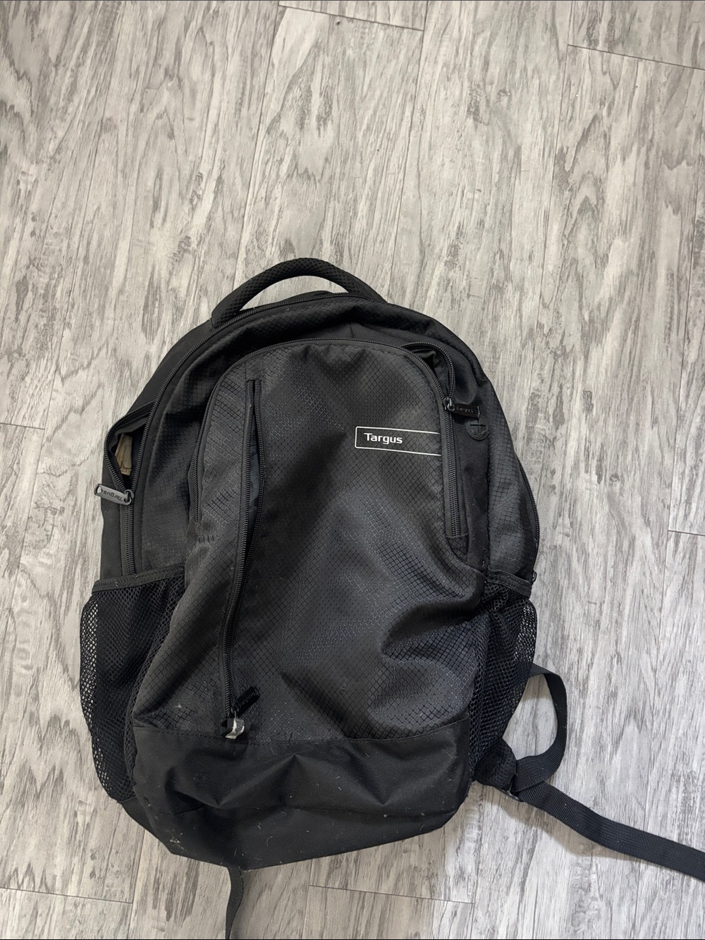 Targus Black Backpack - three zipper pockets!